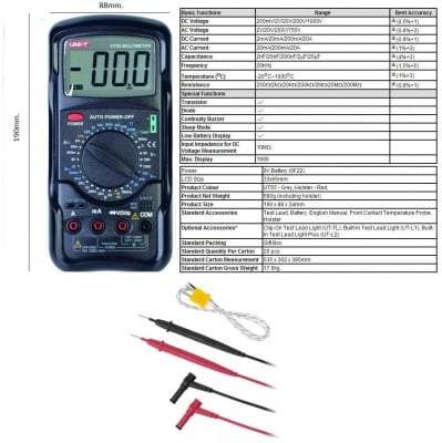 Мултицет измервателен уред UT55 UNI-T