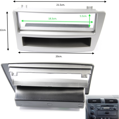 Рамка за автомобилно радио HONDA CIVIC VII ,сребриста