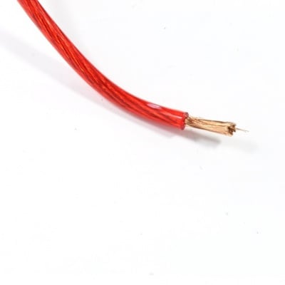 Захранващ кабел за автомобилен усилвател 5.5mm. червен 1m.