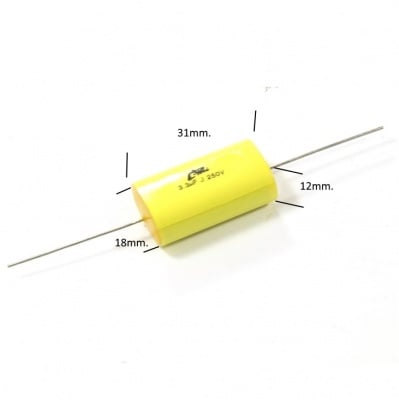 Неполярен кондензатор за филтър 3.3mF 250V