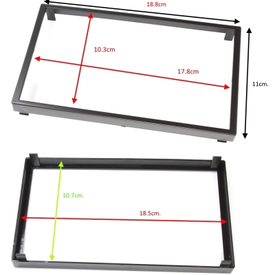 Универсална рамка 2DIN 110x188mm. 103x178mm.