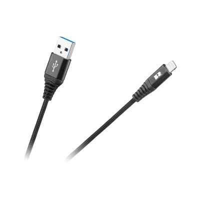 Кабел IPHONE LIGHTNING-USB 1m. Черен