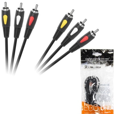 Кабел 3RCA/3RCA 1.8m. ECO LINE