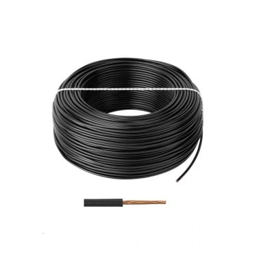 Монтажен многожилен кабел черен 1x0.5  1m.