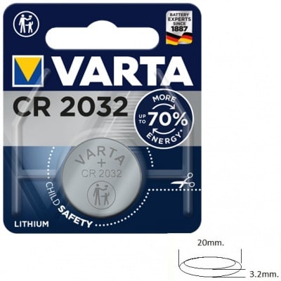 Литиева батерия 3V CR2032 VARTA