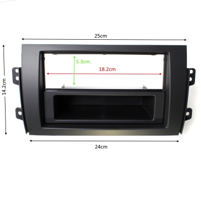 Рамка за автомобилно радио и мултимедия 2DIN FIAT SEDICI SUZUKI SX 4 2006> 2DIN