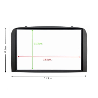 Рамка за автомобилно радио мултимедия ALFA 147 2005- 2DIN черен