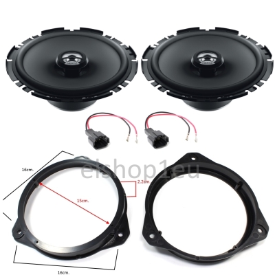Комплект авто говорители и фланци за ALFA MITO/STELVIO,HERTZ