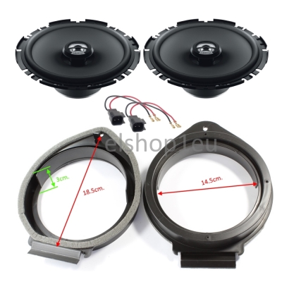 Комплект говорители и фланци за OPEL ASTRA J/K,MERIVA B,INSIGNIA