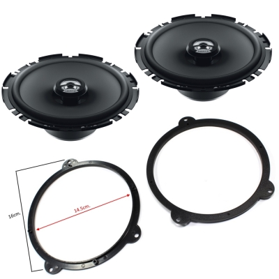 Комплект авто говорители и фланци за BMW 3 E46,HERTZ