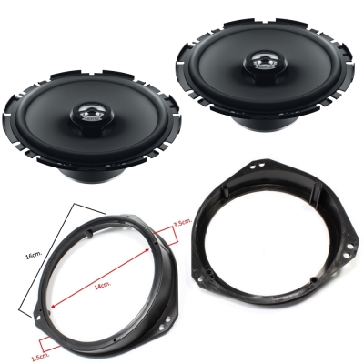 Комплект авто говорители и фланци за BMW X5 E53,HERTZ