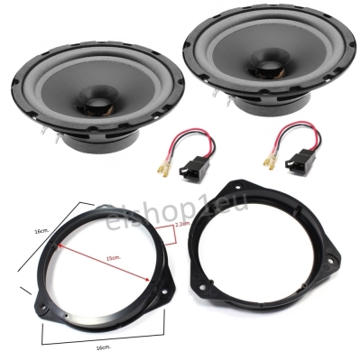 Комплект говорители и фланци за OPEL ASTRA H,CORSA D,ZAFIRA B