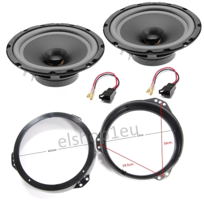 Комплект говорители и фланци за OPEL ASTRA F/G,ZAFIRA A/B,IT