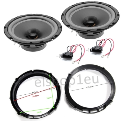 Комплект авто говорители и фланци за VW POLO IV 9N/9N3,IT