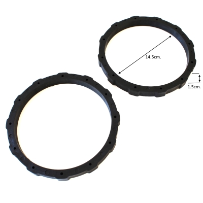 Универсални фланци за авто говорители 16.5cm./1.5cm. pvc