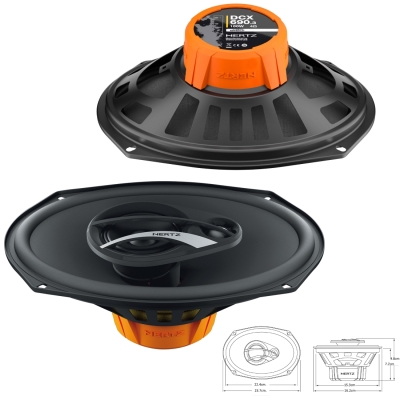 Говорители за автомобил HERTZ DCX-690.3 6x9&amp;quot; 2бр.