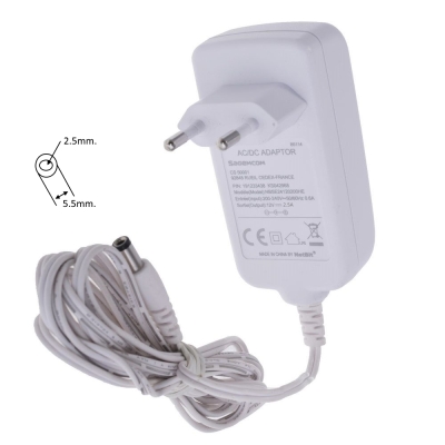 Захранване,адаптер,12V,3A,букса 2.5/5.5mm.