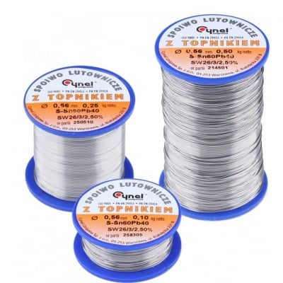 Тинол 0.5mm./500gr. SN60 PB40 CYNEL