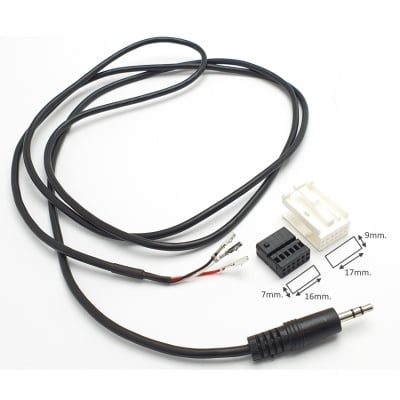 Универсален AUX кабел за автомобилно радио MINI ISO/3.5 JACK