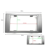 Рамка за медия FORD C,S-MAX,FOCUS,Fiesta,Transit,04+,HQ SILVER