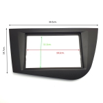 Рамка за мултимедия 2 DIN SEAT LEON 2005- ЧЕРЕН 2DIN