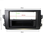 Рамка за автомобилно радио и мултимедия 2DIN FIAT SEDICI SUZUKI SX 4 2006> 2DIN