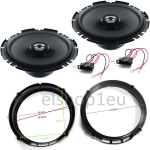 Комплект авто говорители и фланци за VW POLO IV 9N/9N3,HERTZ