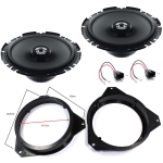 Комплект говорители и фланци за CITROEN BERLINGO II,HERTZ