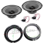 Комплект авто говорители и фланци за VW POLO IV 9N/9N3,IT