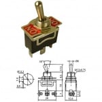 Превключвател KN3C-102 6A 230V ON-ON