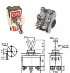 Превключвател KN3C-202 6A 230V ON-ON