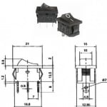 Превключвател MK1012C 6A 250V